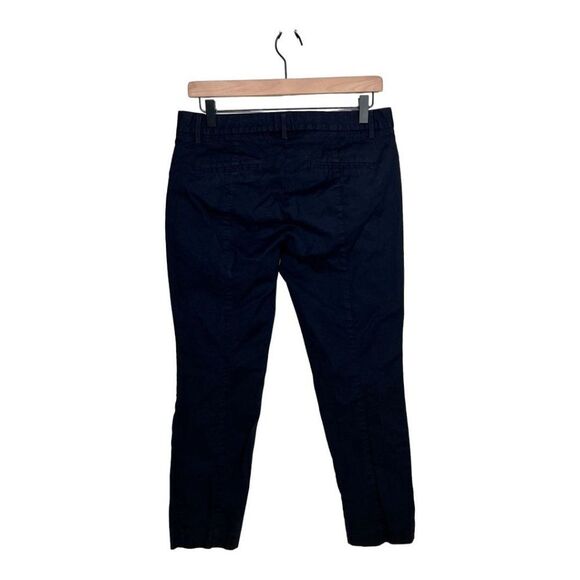 Gap Slim Crop Chinos Slim Cropped Career Pants Navy Blue Size 6R Stretch Capri - Picture 2 of 9